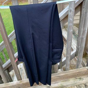 HUGO Dark Blue Slim-Fit Dress Pants